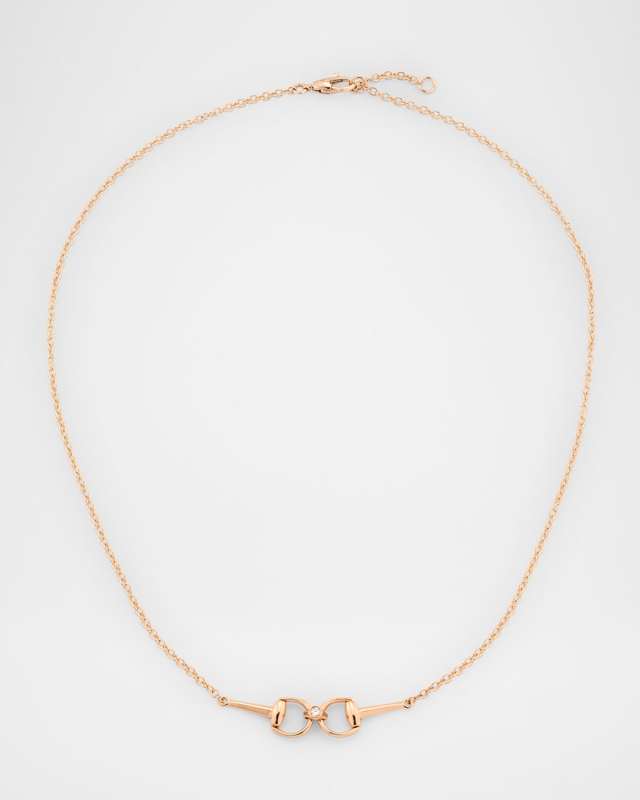 Horsebit Diamond Necklace